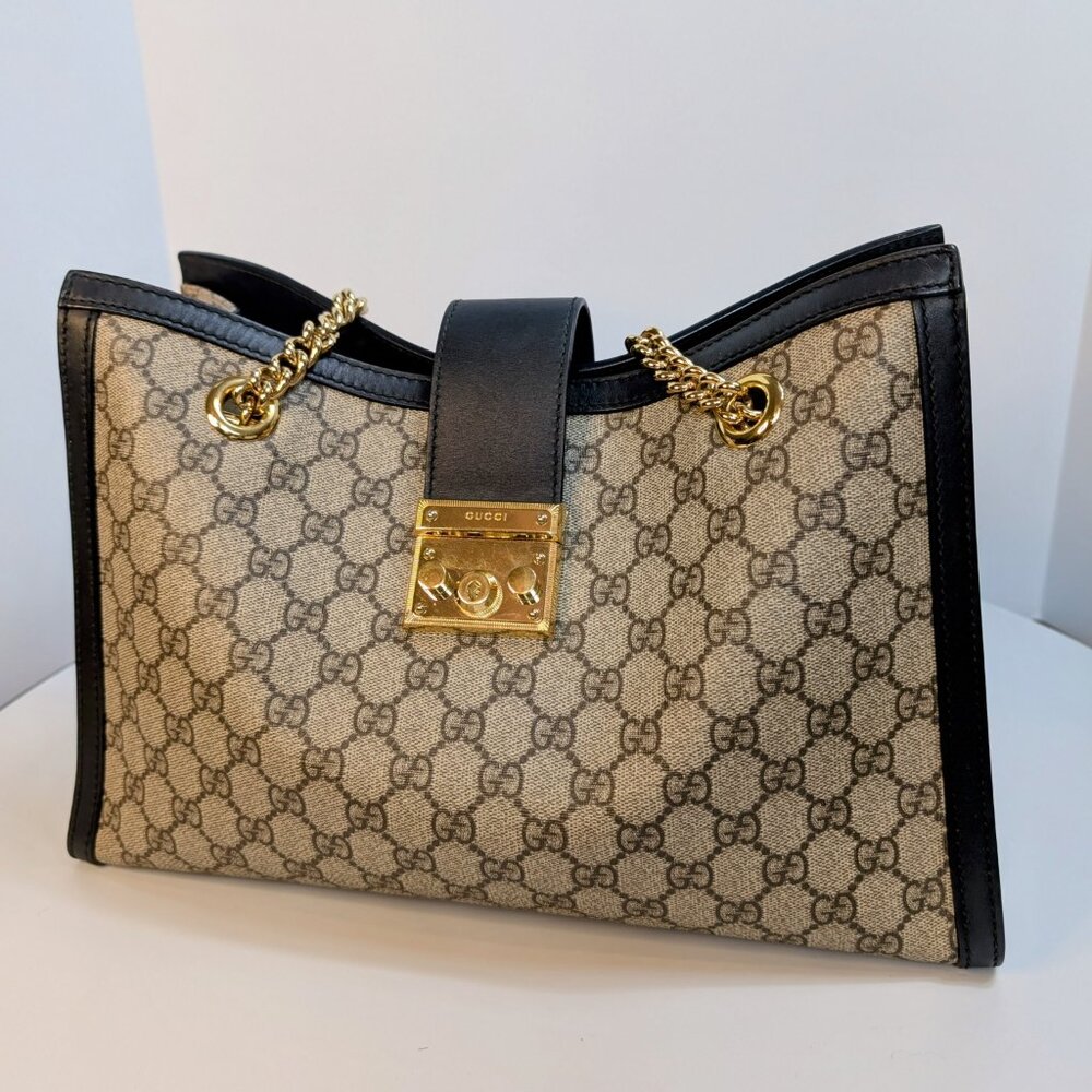 Gucci GG Supreme Padlock Large Tote Bag - Picture 10 of 16